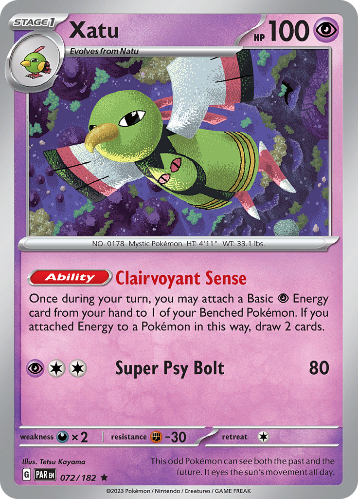 Xatu (072/182) [Scarlet & Violet: Paradox Rift] | Odin's Place