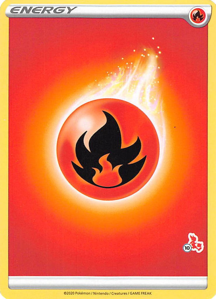 Fire Energy (Cinderace Stamp #10) [Battle Academy 2022] | Odin's Place