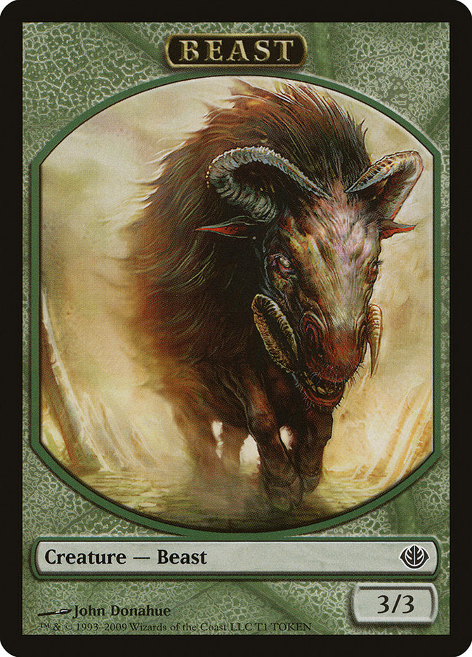 Beast Token (1) (T1) [Duel Decks: Garruk vs. Liliana Tokens] | Odin's Place