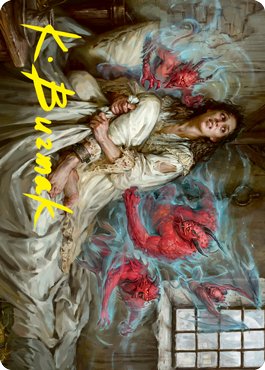 Eruth, Tormented Prophet Art Card (Gold-Stamped Signature) [Innistrad: Crimson Vow Art Series] | Odin's Place