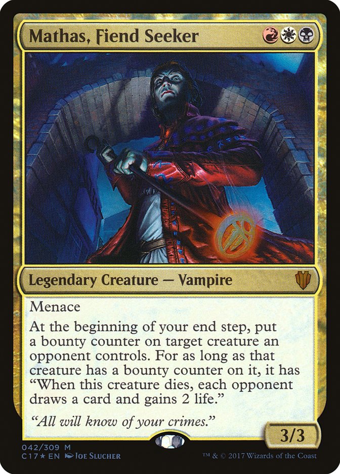 Mathas, Fiend Seeker (42) [Commander 2017] | Odin's Place