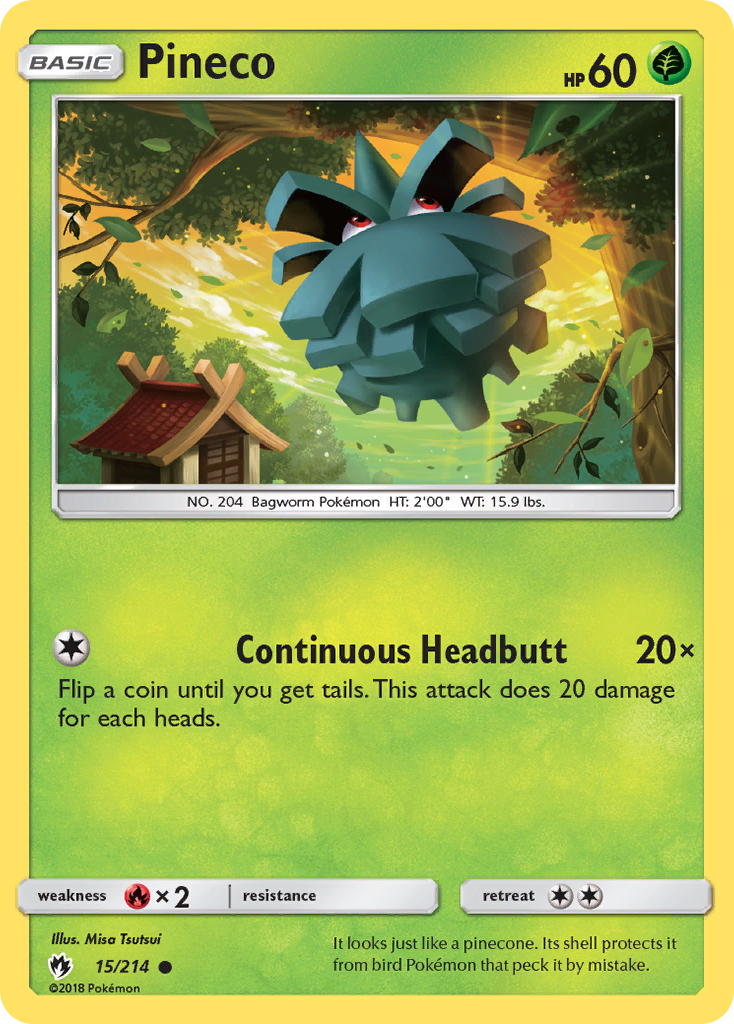 Pineco (15/214) [Sun & Moon: Lost Thunder] | Odin's Place