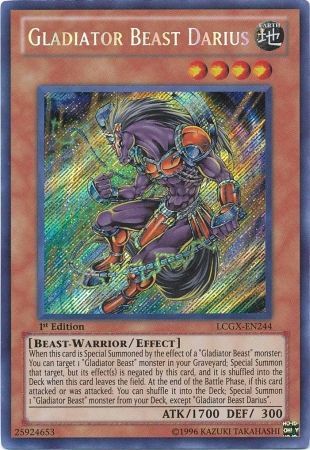 Gladiator Beast Darius [LCGX-EN244] Secret Rare | Odin's Place