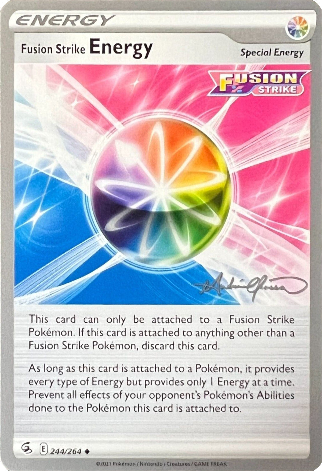 Fusion Strike Energy (244/264) (The Shape of Mew - Andre Chiasson) [World Championships 2022] | Odin's Place