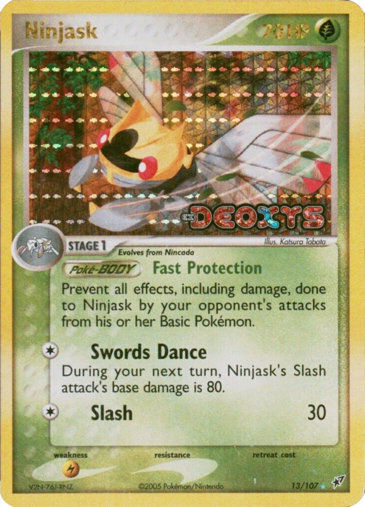 Ninjask (13/107) (Stamped) [EX: Deoxys] | Odin's Place