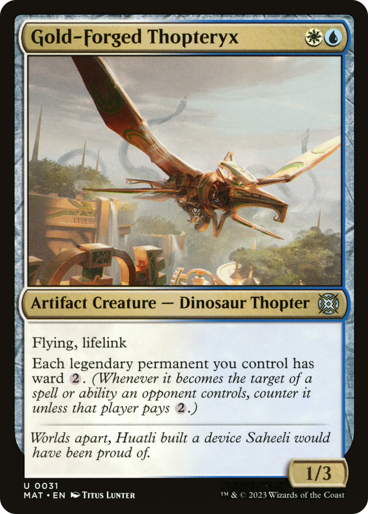 Gold-Forged Thopteryx [March of the Machine: The Aftermath] | Odin's Place