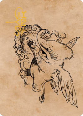 Lulu, Loyal Hollyphant Art Card (46) (Gold-Stamped Signature) [Commander Legends: Battle for Baldur's Gate Art Series] | Odin's Place