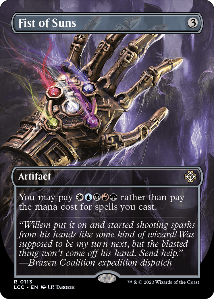 Fist of Suns (Borderless) [The Lost Caverns of Ixalan Commander] | Odin's Place