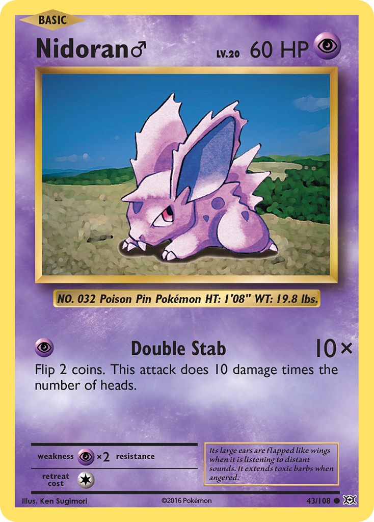 Nidoran (43/108) (Male) [XY: Evolutions] | Odin's Place