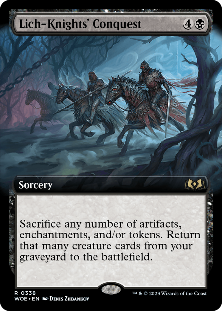 Lich-Knights' Conquest (Extended Art) [Wilds of Eldraine] | Odin's Place