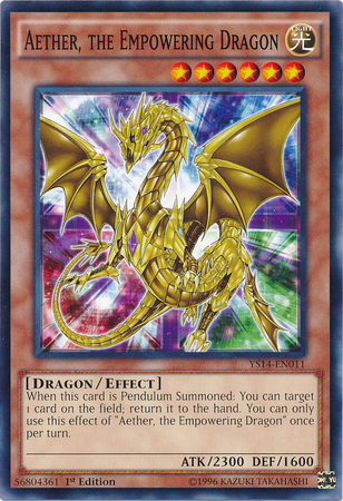 Aether, the Empowering Dragon [YS14-EN011] Common | Odin's Place
