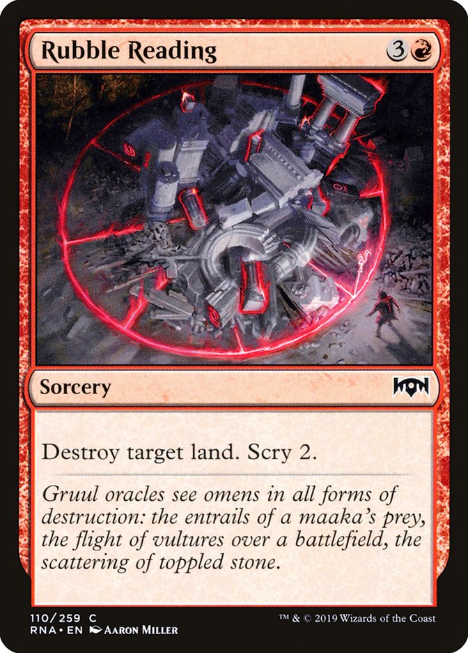 Rubble Reading (110) [Ravnica Allegiance] | Odin's Place
