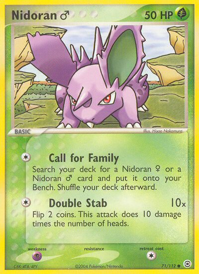 Nidoran (71/112) (Male) [EX: FireRed & LeafGreen] | Odin's Place