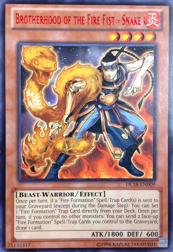 Brotherhood of the Fire Fist - Snake (Red) [DL18-EN009] Rare | Odin's Place
