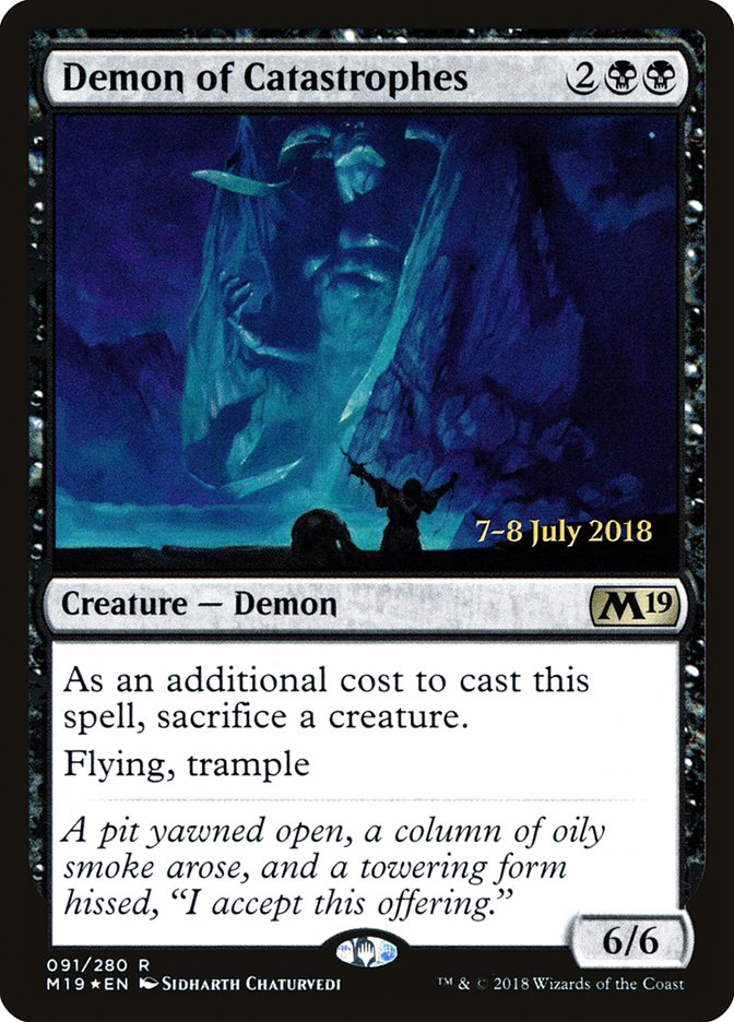Demon of Catastrophes (91) [Core Set 2019 Prerelease Promos] | Odin's Place
