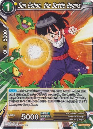 Son Gohan, the Battle Begins (DB3-080) [Giant Force] | Odin's Place