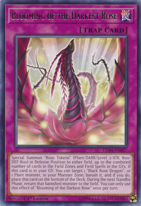Blooming of the Darkest Rose [LED4-EN027] Rare | Odin's Place
