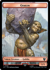Goblin // Wraith Double-Sided Token [The Lord of the Rings: Tales of Middle-Earth Commander Tokens] | Odin's Place
