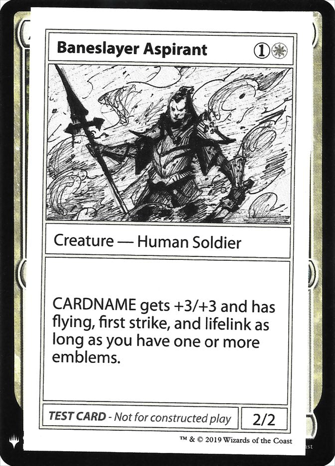 Baneslayer Aspirant [Mystery Booster Playtest Cards] | Odin's Place