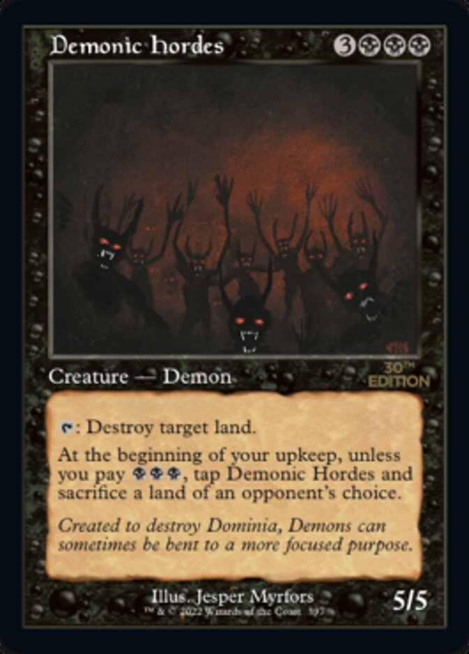 Demonic Hordes (Retro) [30th Anniversary Edition] | Odin's Place