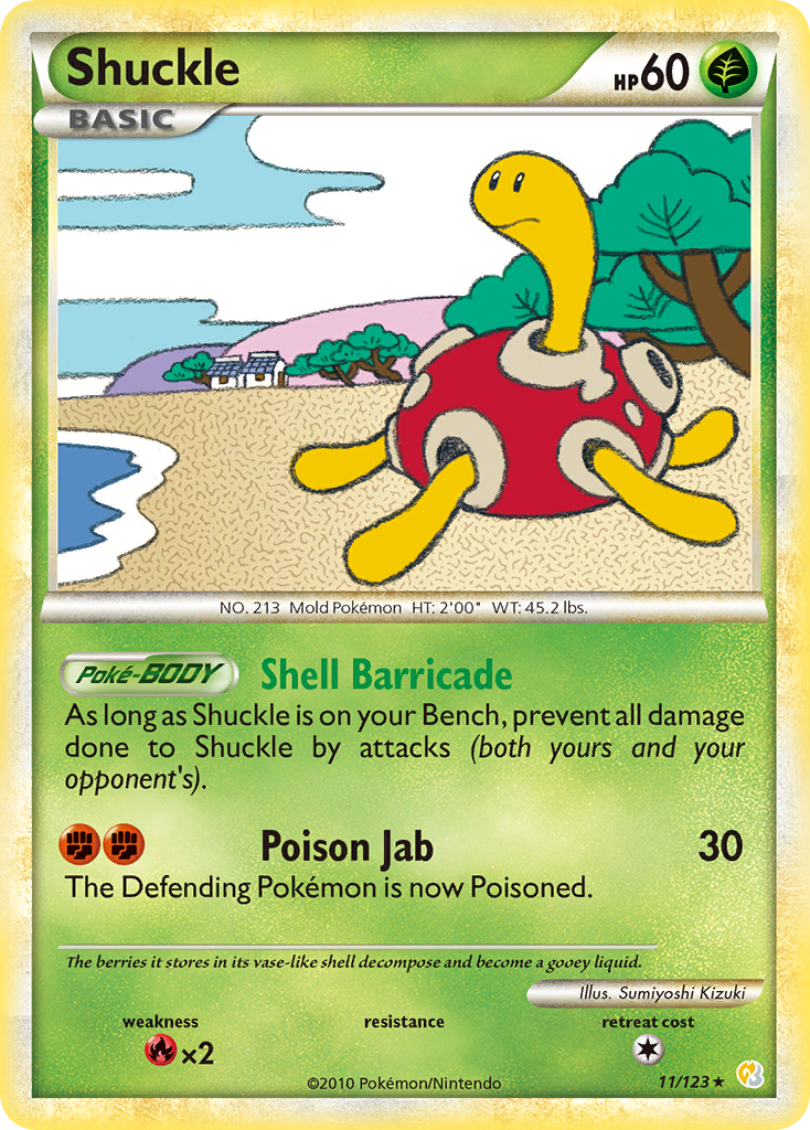 Shuckle (11/123) [HeartGold & SoulSilver: Base Set] | Odin's Place