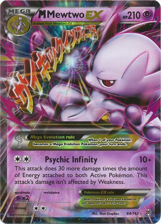 M Mewtwo EX (64/162) (Jumbo Card) [XY: BREAKthrough] | Odin's Place