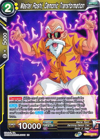 Master Roshi, Demonic Transformation (BT11-101) [Vermilion Bloodline] | Odin's Place