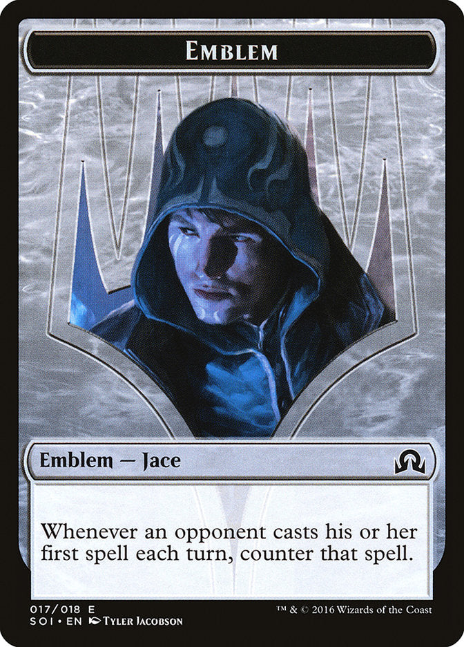 Jace, Unraveler of Secrets Emblem (17) [Shadows over Innistrad Tokens] | Odin's Place