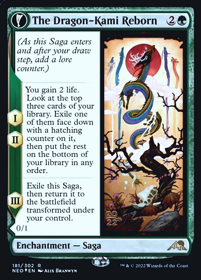 The Dragon-Kami Reborn // Dragon-Kami's Egg [Kamigawa: Neon Dynasty Prerelease Promos] | Odin's Place