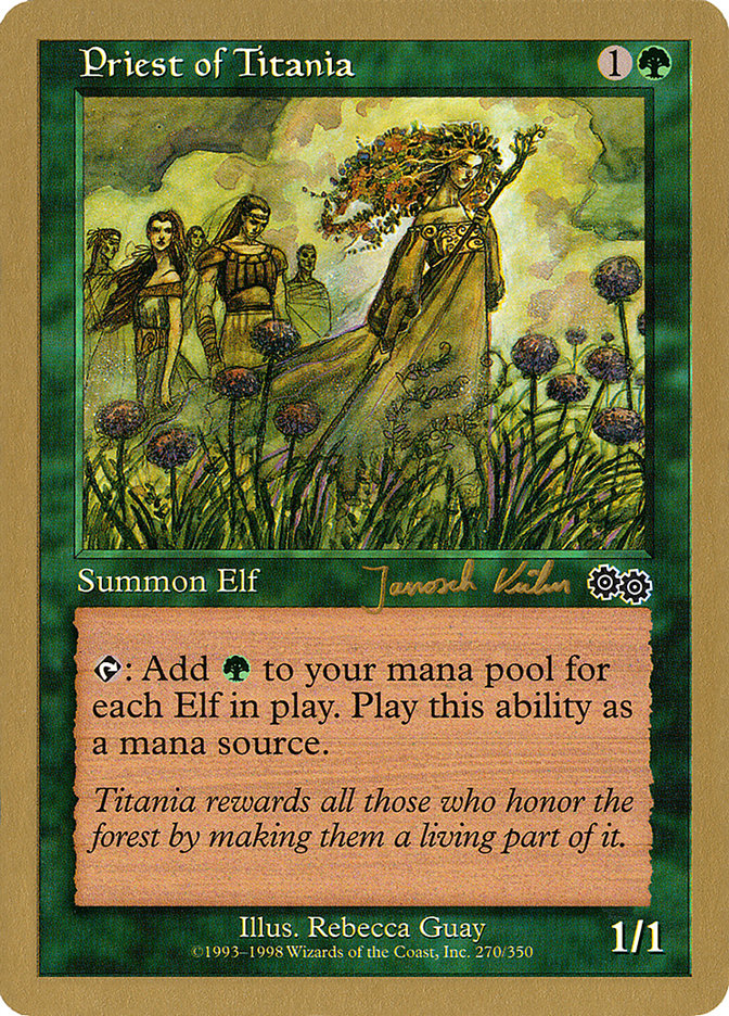 Priest of Titania (Janosch Kuhn) [World Championship Decks 2000] | Odin's Place
