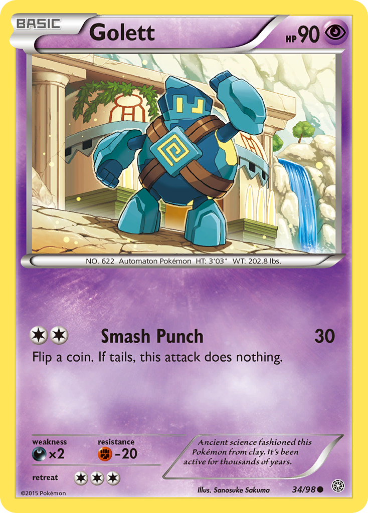 Golett (34/98) [XY: Ancient Origins] | Odin's Place
