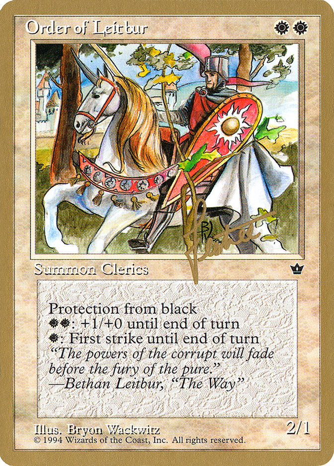 Order of Leitbur (Male) (Bertrand Lestree) [Pro Tour Collector Set] | Odin's Place