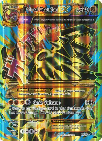 Primal Groudon EX (97/98) (Jumbo Card) [XY: Ancient Origins] | Odin's Place