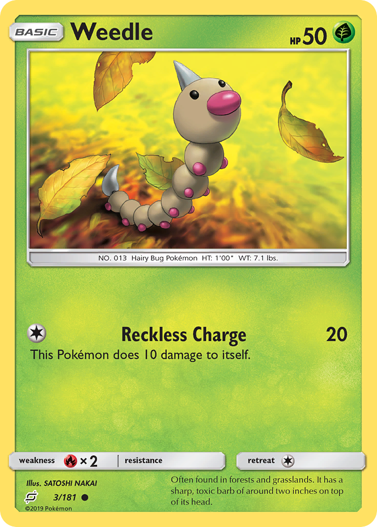 Weedle (3/181) [Sun & Moon: Team Up] | Odin's Place