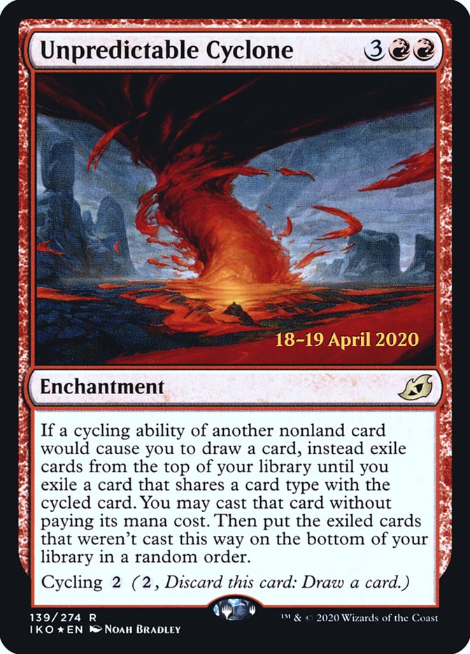 Unpredictable Cyclone [Ikoria: Lair of Behemoths Prerelease Promos] | Odin's Place