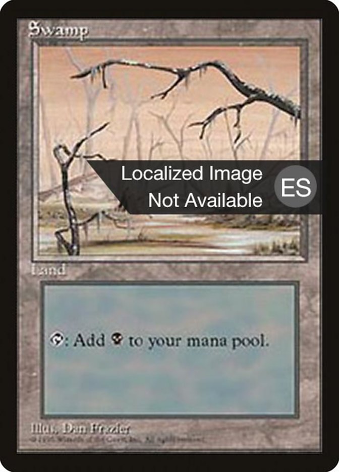 Swamp (B) [Fourth Edition (Foreign Black Border)] | Odin's Place