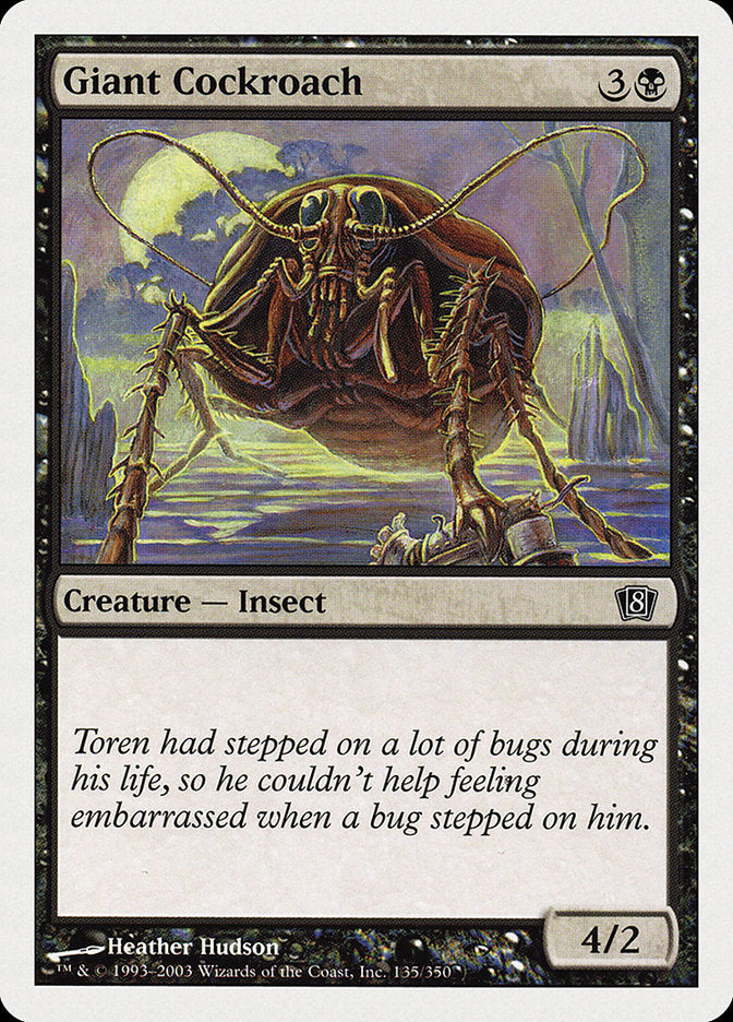Giant Cockroach (135) [Eighth Edition] | Odin's Place