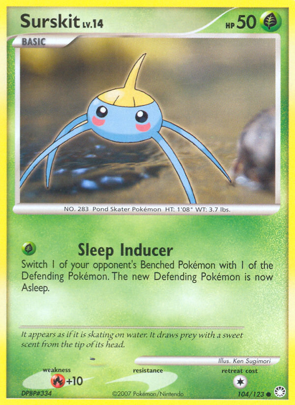 Surskit (104/123) [Diamond & Pearl: Mysterious Treasures] | Odin's Place