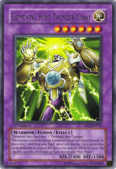 Elemental Hero Thunder Giant [DP1-EN011] Rare | Odin's Place