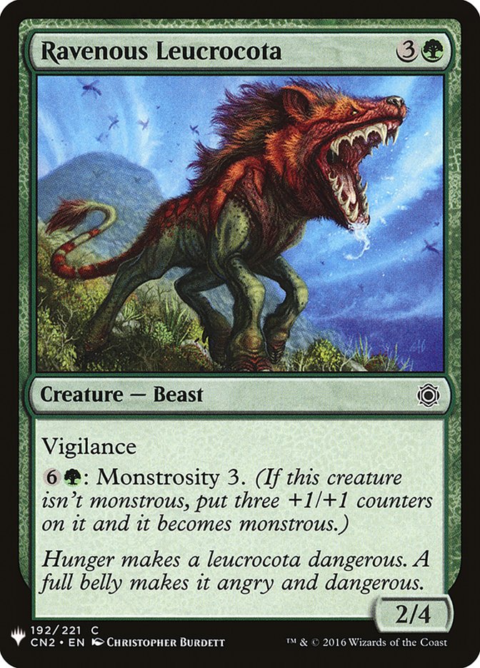 Ravenous Leucrocota [Mystery Booster] | Odin's Place