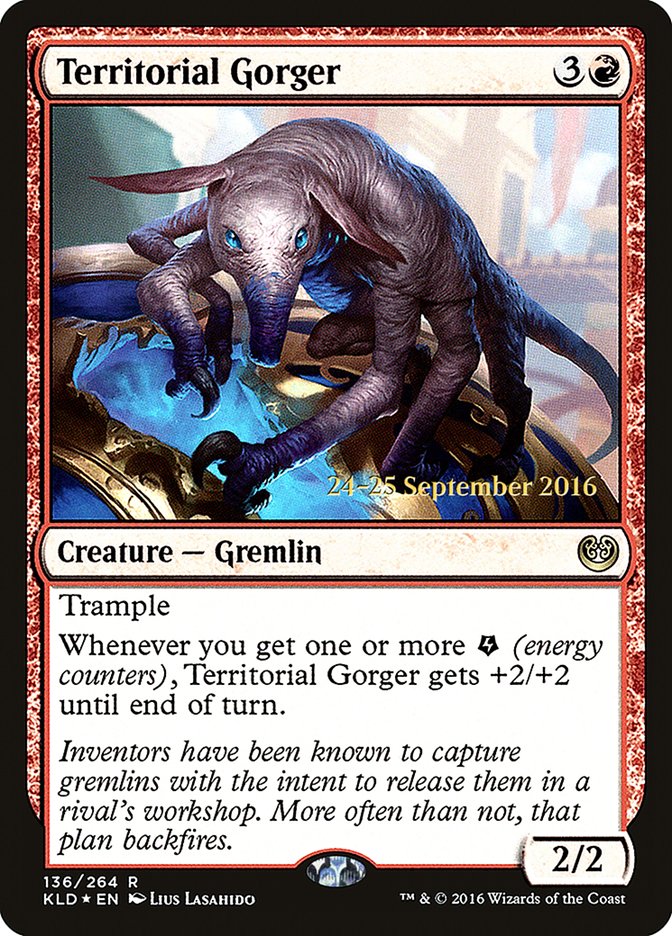 Territorial Gorger (136) [Kaladesh Prerelease Promos] | Odin's Place