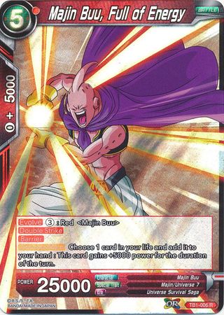 Majin Buu, Full of Energy (TB1-006) [The Tournament of Power] | Odin's Place