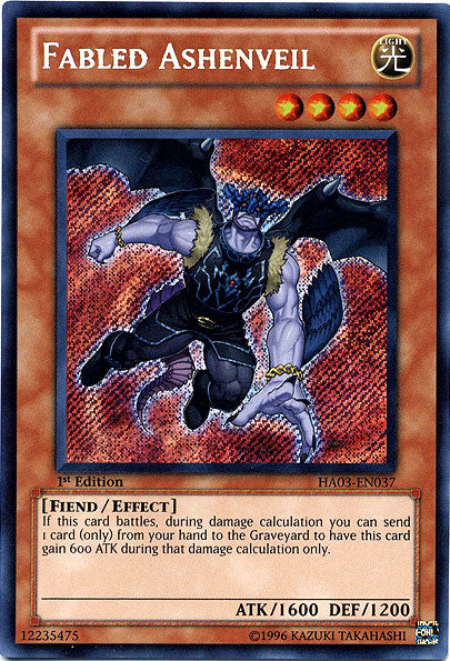 Fabled Ashenveil [HA03-EN037] Secret Rare | Odin's Place