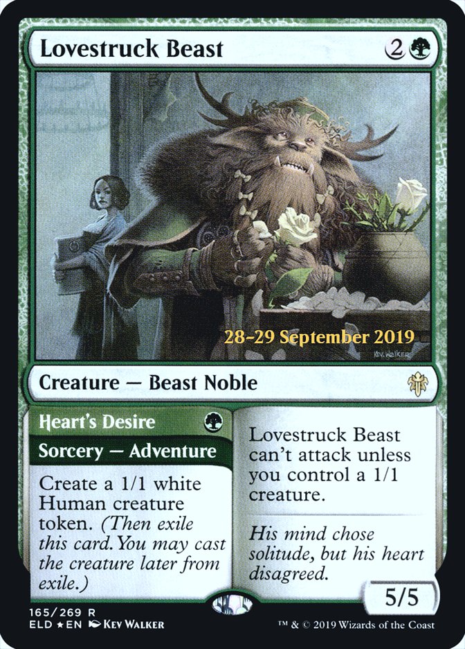 Lovestruck Beast // Heart's Desire [Throne of Eldraine Prerelease Promos] | Odin's Place