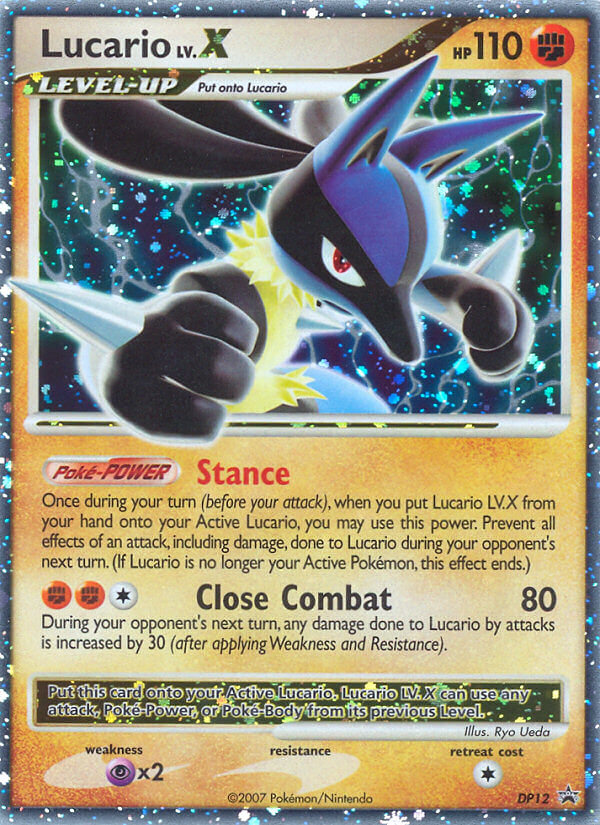 Lucario LV.X (DP12) [Diamond & Pearl: Black Star Promos] | Odin's Place