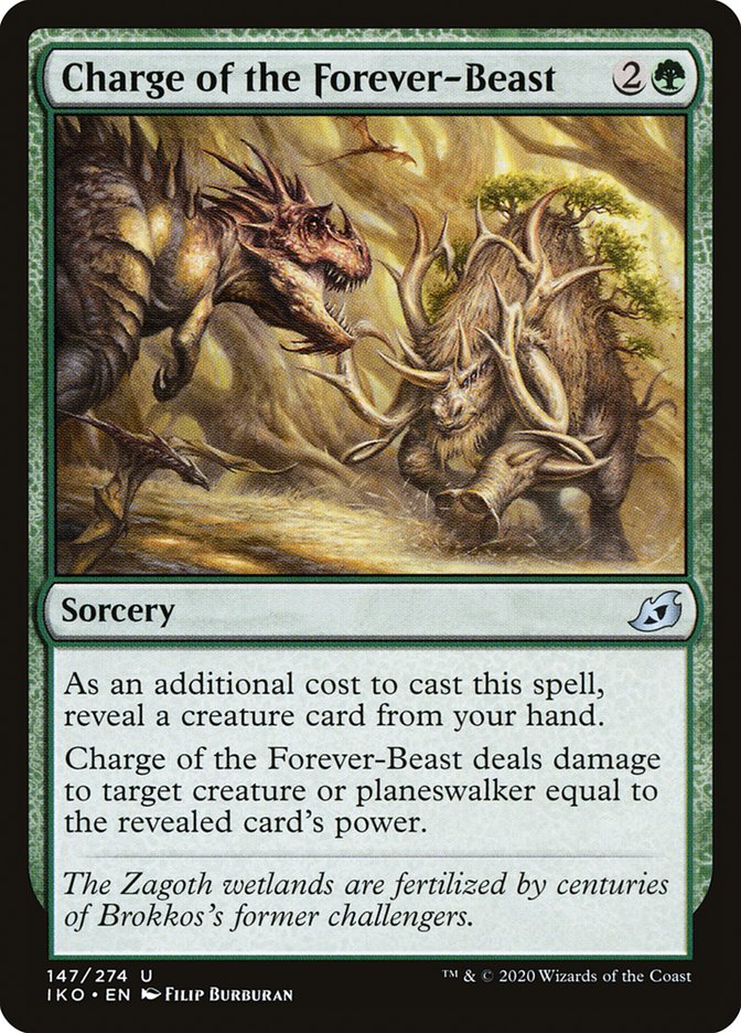 Charge of the Forever-Beast [Ikoria: Lair of Behemoths] | Odin's Place