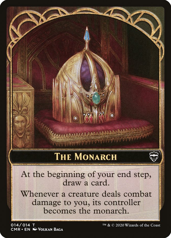 Golem // The Monarch Double-Sided Token [Commander Legends Tokens] | Odin's Place