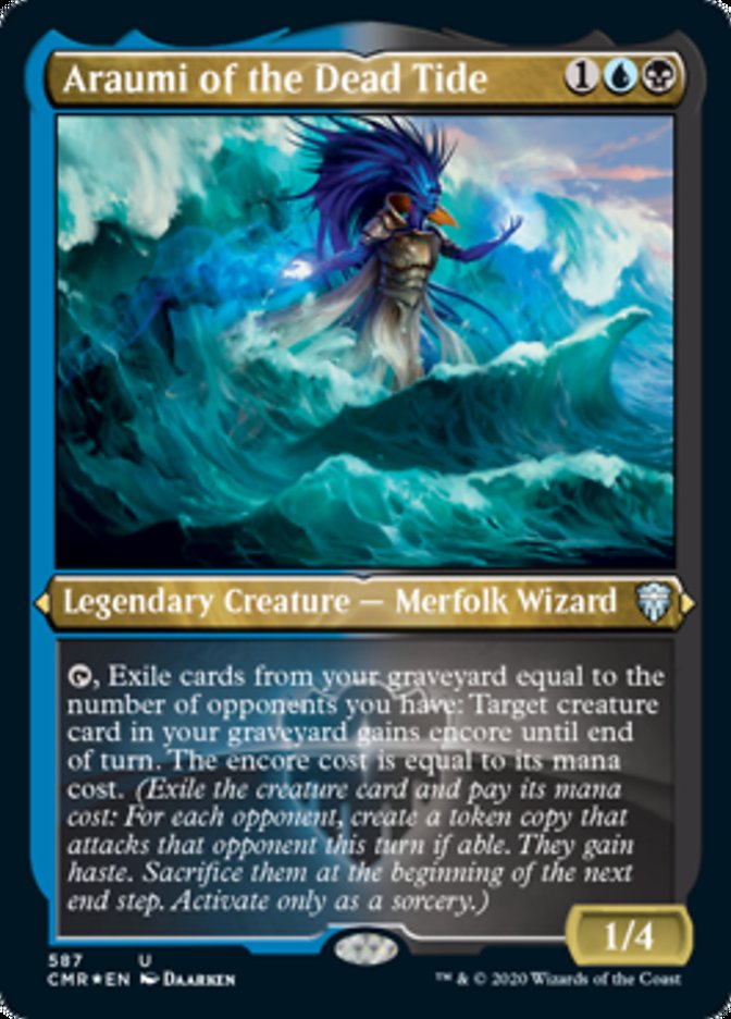 Araumi of the Dead Tide (Etched) [Commander Legends] | Odin's Place