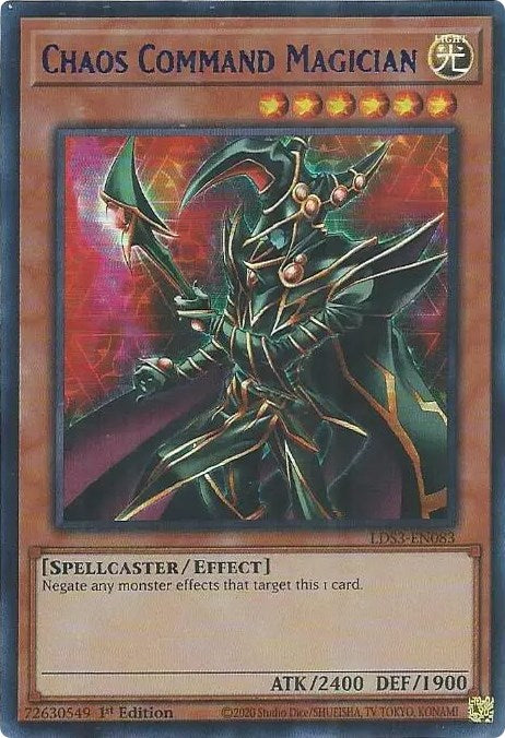 Chaos Command Magician (Blue) [LDS3-EN083] Ultra Rare | Odin's Place