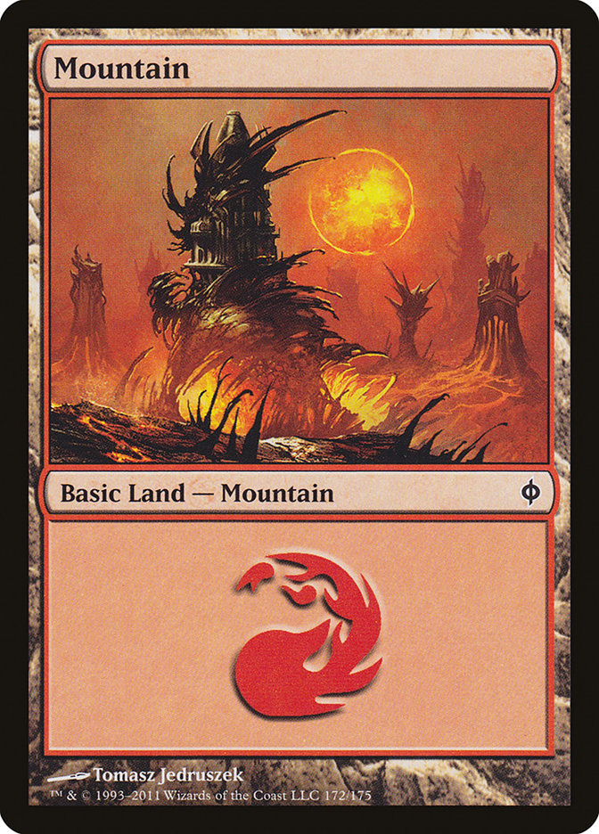 Mountain (172) [New Phyrexia] | Odin's Place